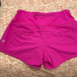 Pink lululemon shorts